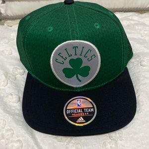 Adidas Boston Celtics Flat Bill Adj Hat - NWT